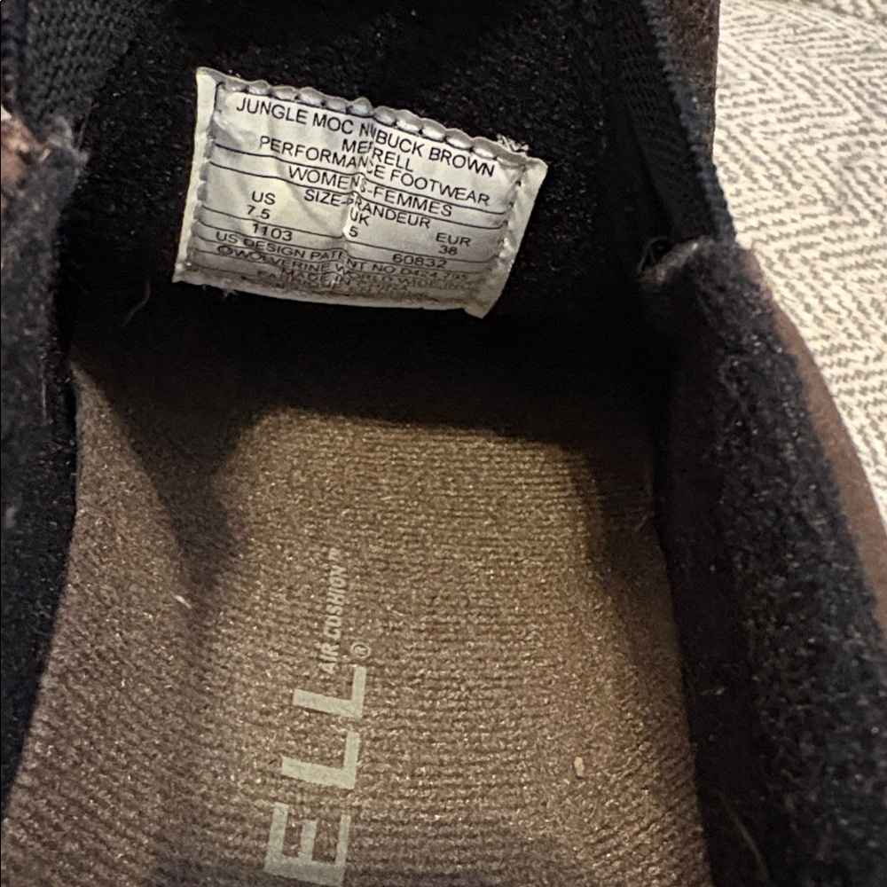 Merrell nubuck brown Jungle Mocs size 7.5 - Picture 8 of 8
